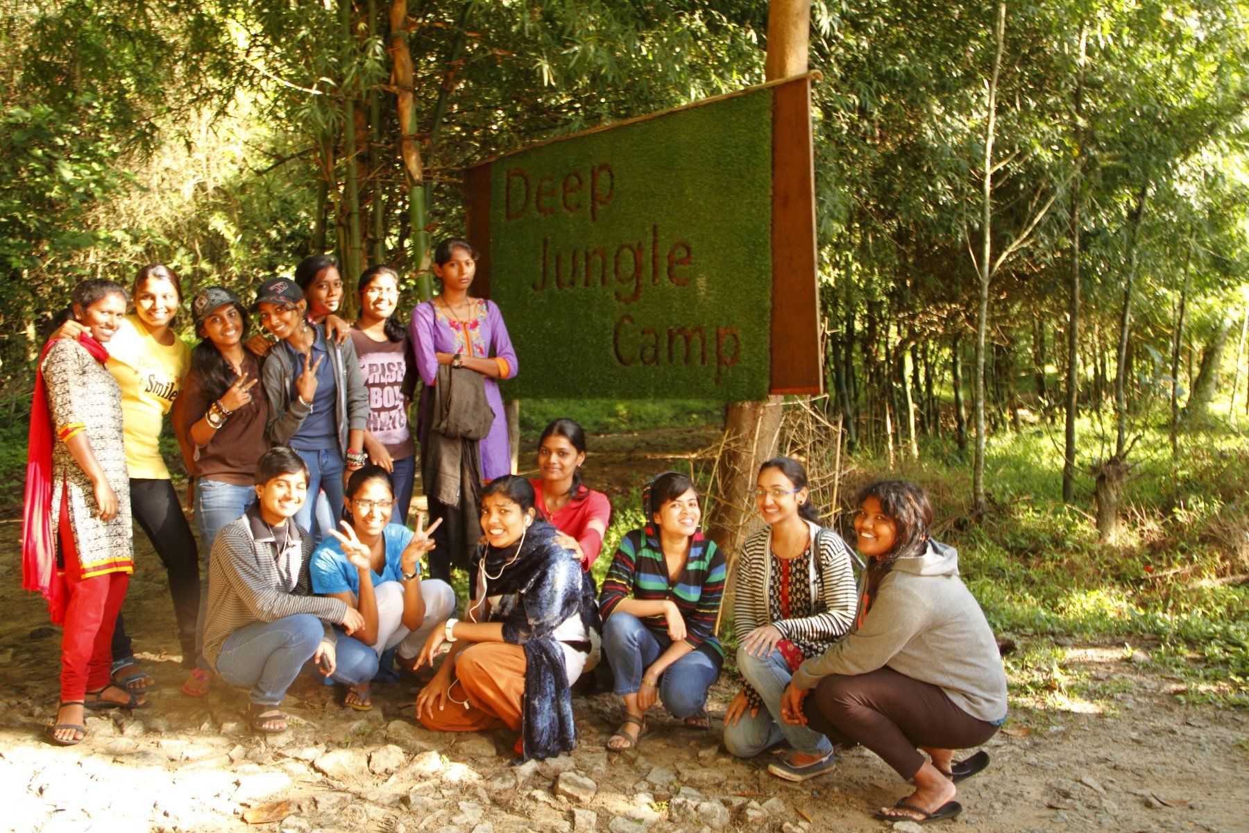 students camping bandipur