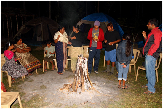 Campfire at Masinagudi resort