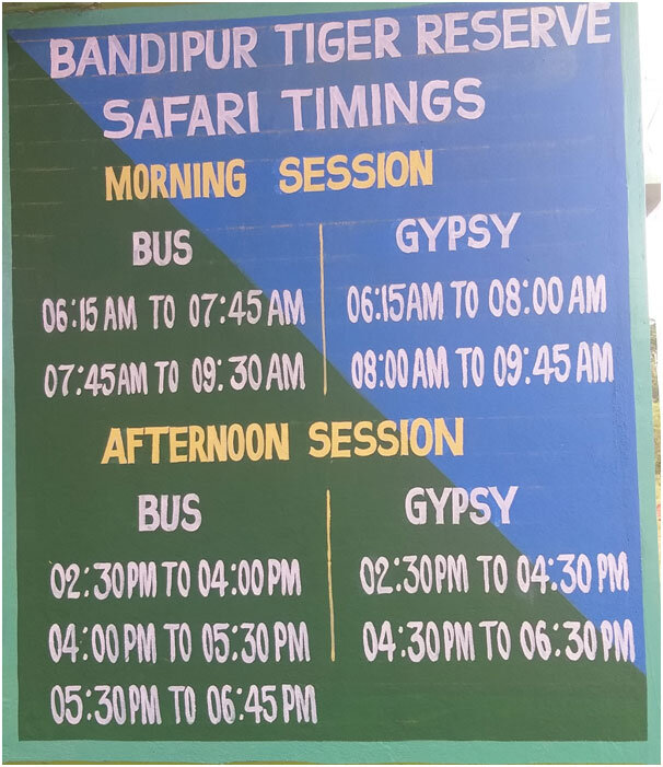 Bandipur Safari Timing